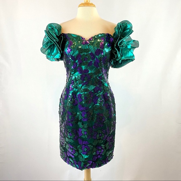 80's sequin dress
